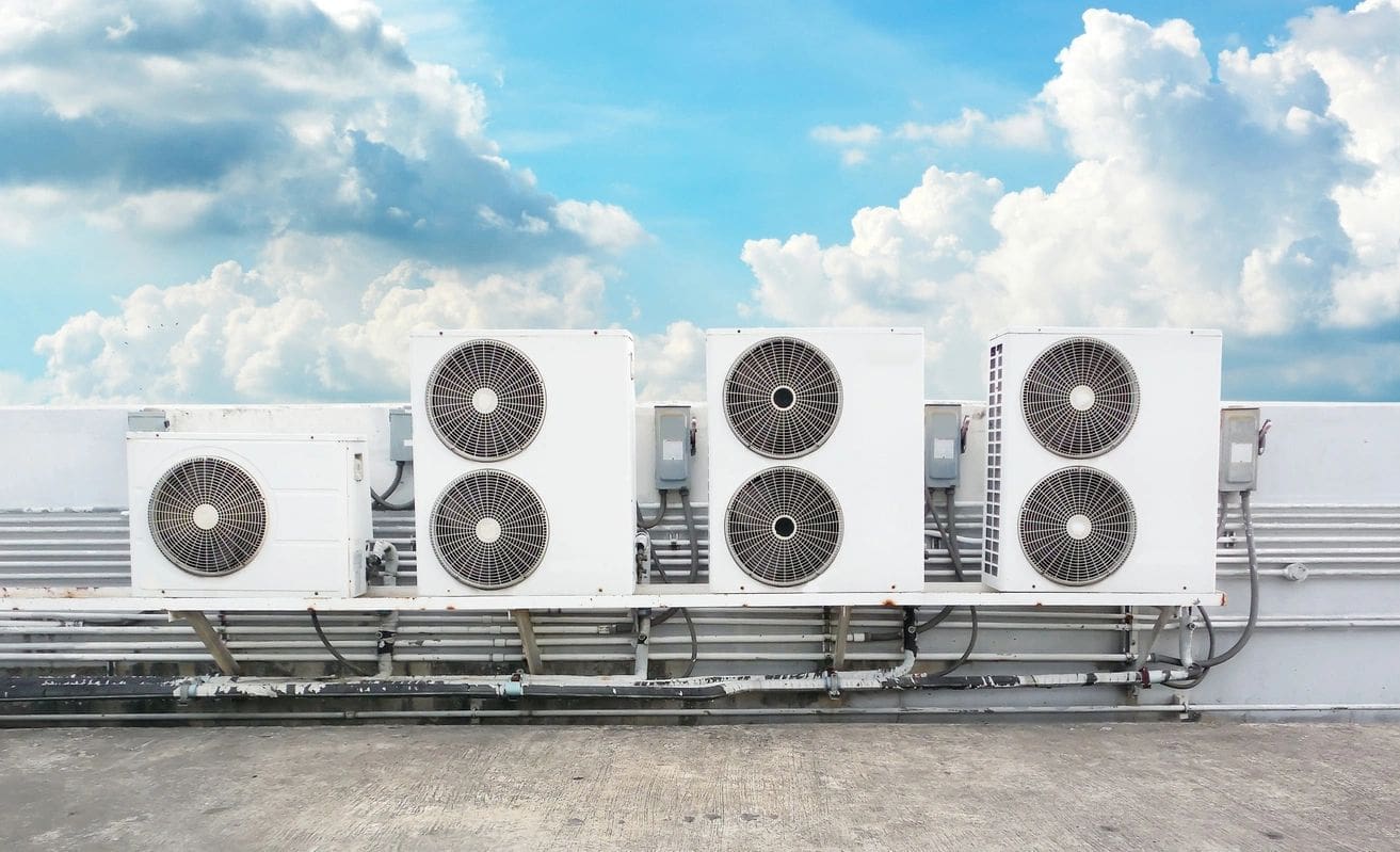 ductless condensers commercial ductless air conditioning units on a rooftop