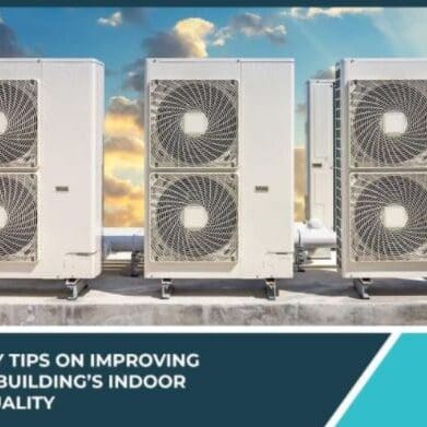 Three Air Conditioners on a Building's Roof Three air conditioning units are positioned on the roof of a building, providing cooling for the structure from an elevated location